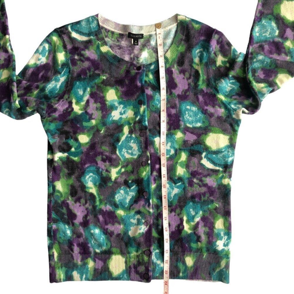 Talbots Soft Angora Blend Button Front Cardigan, … - image 8